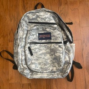 Good condition Jan-sport backpack camouflage.